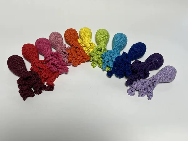 Orange Octopus Cat Toy