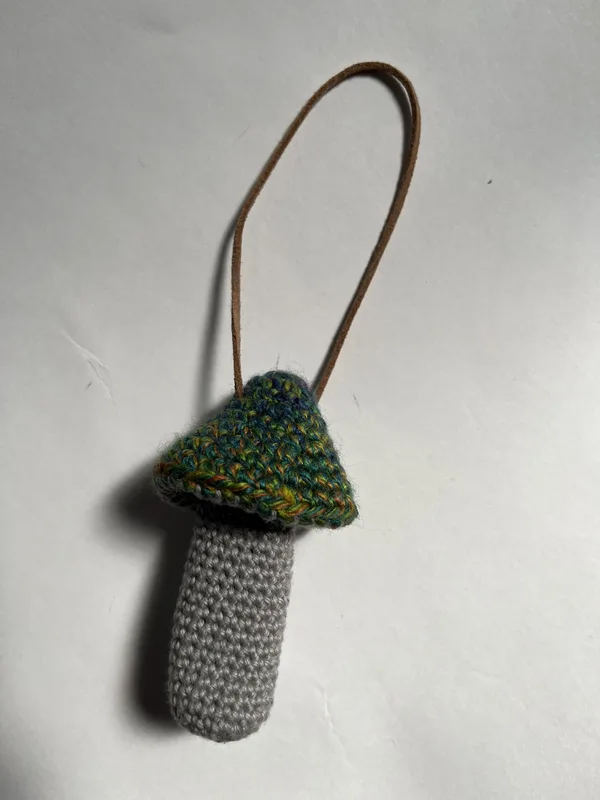 Moody Mosaic Mushroom Pouch - Green Variant