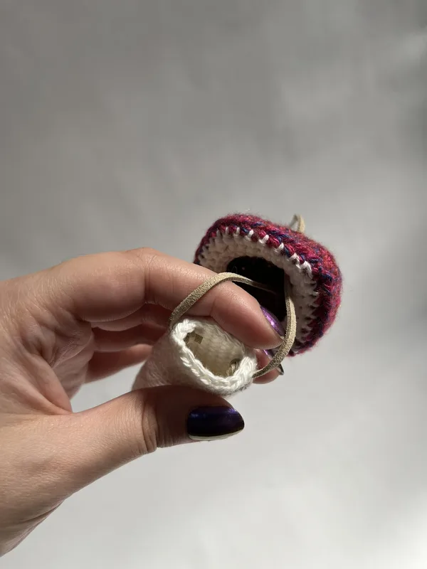 Moody Mosaic Mushroom Pouch - Red Variant