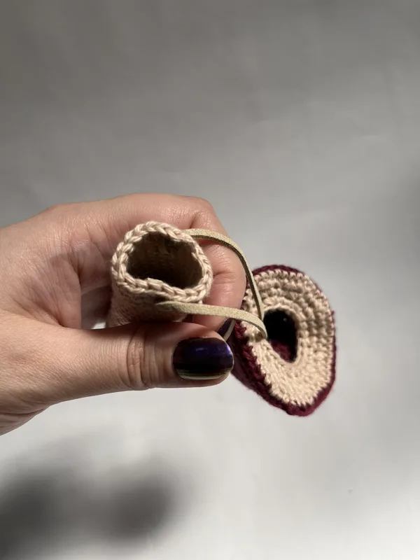 Dark Red Mushroom Pouch