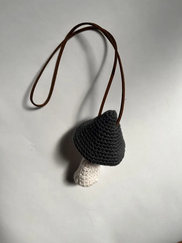 Grey Mushroom Pouch