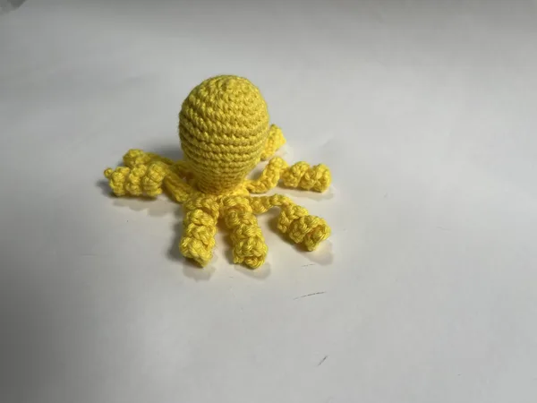Yellow Octopus Cat Toy