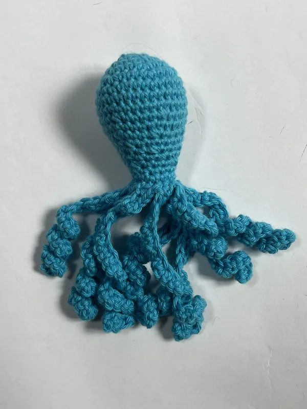 Aqua Blue Octopus Cat Toy
