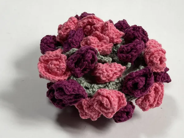 Pink/Purple Rose Coaster Set