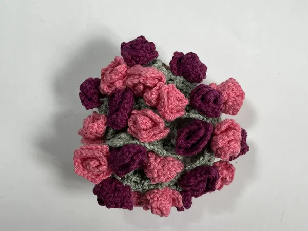 Pink/Purple Rose Coaster Set