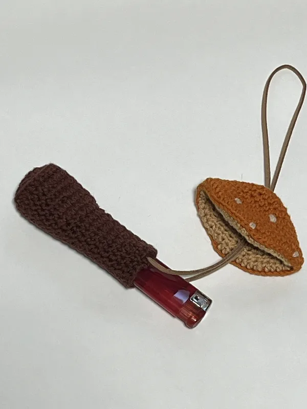 Orange Mushroom Pouch (B)